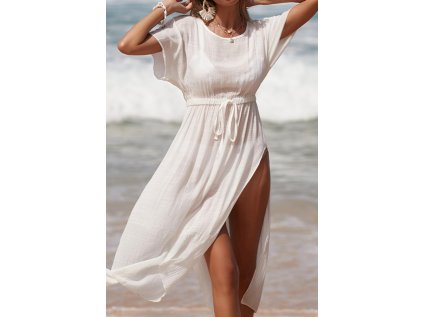 Biele plážové šaty Lada