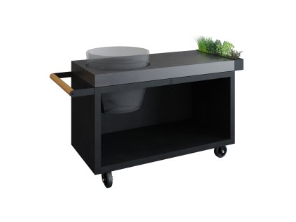 OFYR Kamado Table Black 135 PRO Concrete BGE