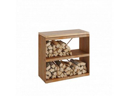 Wood Storage Corten Dressoir
