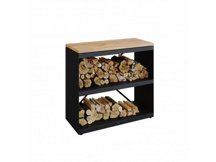 Wood Storage Black Dressoir