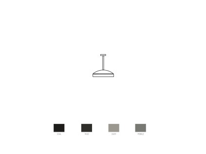 3991 disc pendant by piet boon coal