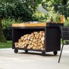 sb furnitures mise en place table 135 pro teak wood black 04