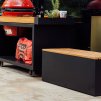 sb furnitures garden bench black 03