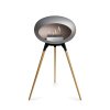 DOME GROUND HIGH Nickel (Barva trojnožky Mocca, Kartuš Rose Gold, Nožičky Tmavý dub)