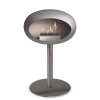 DOME GROUND STEEL LOW 50 CM Nickel (Barva a průměr nohy Rose Gold Ø60 cm, Barva podstavce Nickel, Kartuš Nerez)