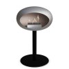 DOME GROUND STEEL LOW 50 CM Nickel (Barva a průměr nohy Rose Gold Ø60 cm, Barva podstavce Nickel, Kartuš Nerez)