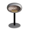 DOME GROUND STEEL LOW 50 CM Nickel (Barva a průměr nohy Rose Gold Ø60 cm, Barva podstavce Nickel, Kartuš Nerez)