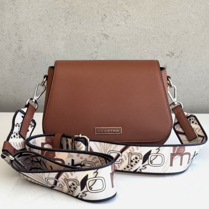 Kožená kabelka CROMIA Perla 2009 hnedá