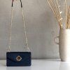 Kožená kabelka CROMIA Mina 2012 mini modrá crossbody
