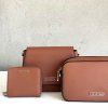 Kožená kabelka CROMIA Perla 2009 hnedá crossbody