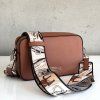 Kožená kabelka CROMIA Perla 2009 hnedá crossbody