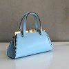 Kožená kabelka CROMIA Fiordaliso azzurro