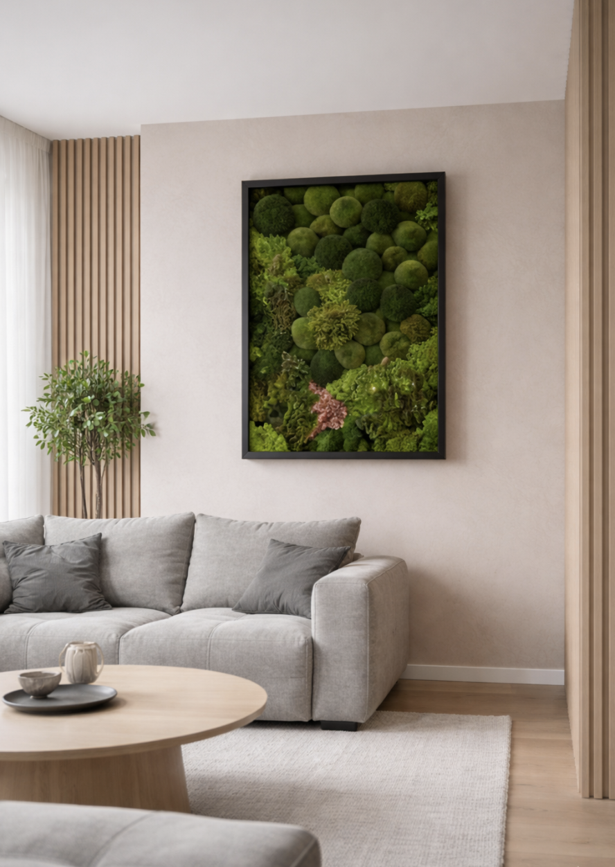 Mechový obraz do bytu: proč ho chceš a jak si vybrat ten správný