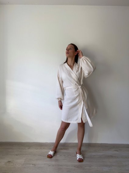 mušelínové kimono šaty