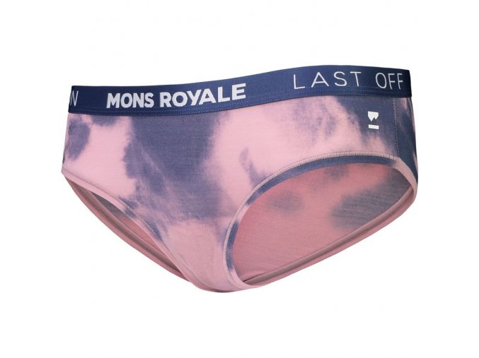 MONS ROYALE.22J merino kalhotky FOLO BRIEF denim tie dye