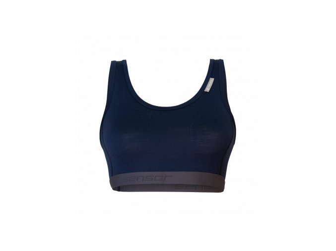 SENSOR MERINO ACTIVE dámská podprsenka deep blue velikost S