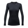 Devold Duo Active Merino Woman Shirt Black merino triko dámské dlouhý rukáv černé velikost XL