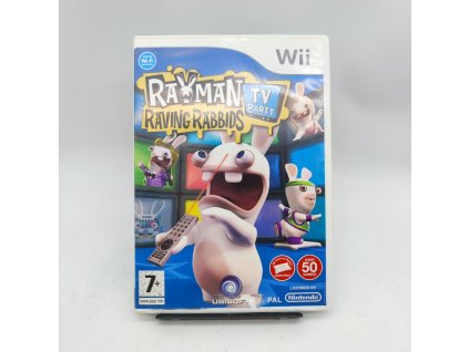 stav b rayman raving rabbids tv party kompletni wii