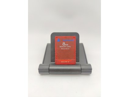 memory card 8mb playstation 2 cervena ps2