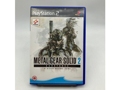 Stav B Metal Gear Solid 2 Substance modra krabička kompletní (PS2)