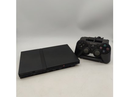 playstation 2 slim cerna stav b ps2