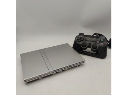 playstation 2 slim stribrna stav c ps2