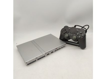 playstation 2 slim stribrna stav c ps2