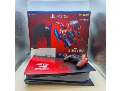 playstation 5 spiderman edition 825gb kompletni stav a ps5