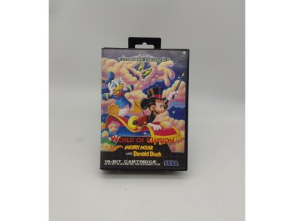 world of illusion starring disney s mickey mouse and donald duck kompletni smd