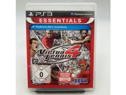 Stav B Virtua Tennis 4 Essentials DE kompletní (PS3)