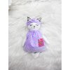 Šatičky s čelenkou pro kočičku Mínu a Lízu-více vzorů