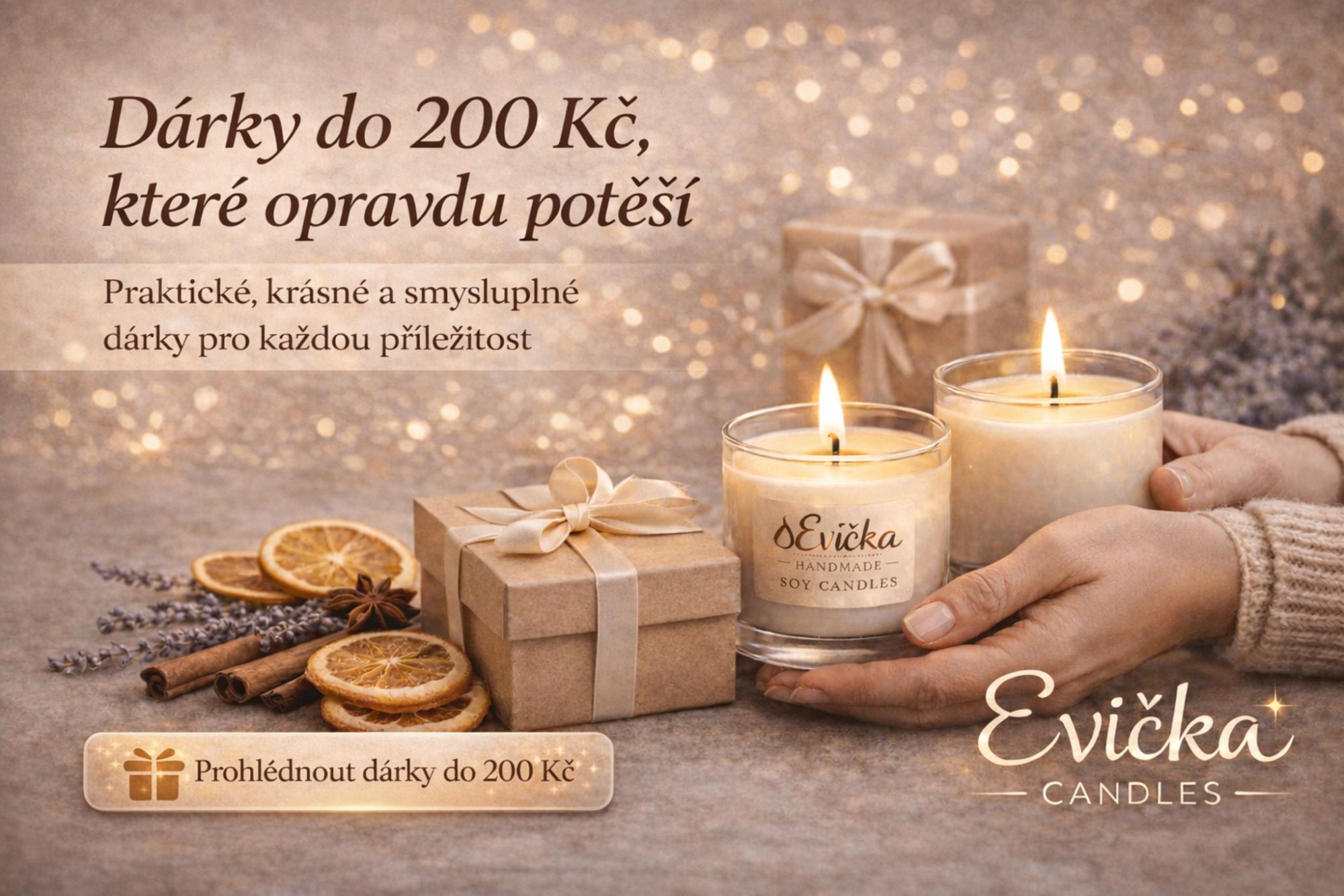 Dárky do 200 Kč, které opravdu potěší (a nezůstanou ležet)