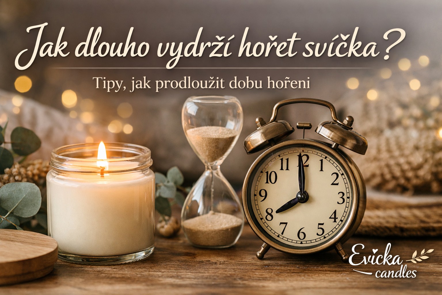 Jak dlouho vydrží hořet svíčka? (a na čem záleží)