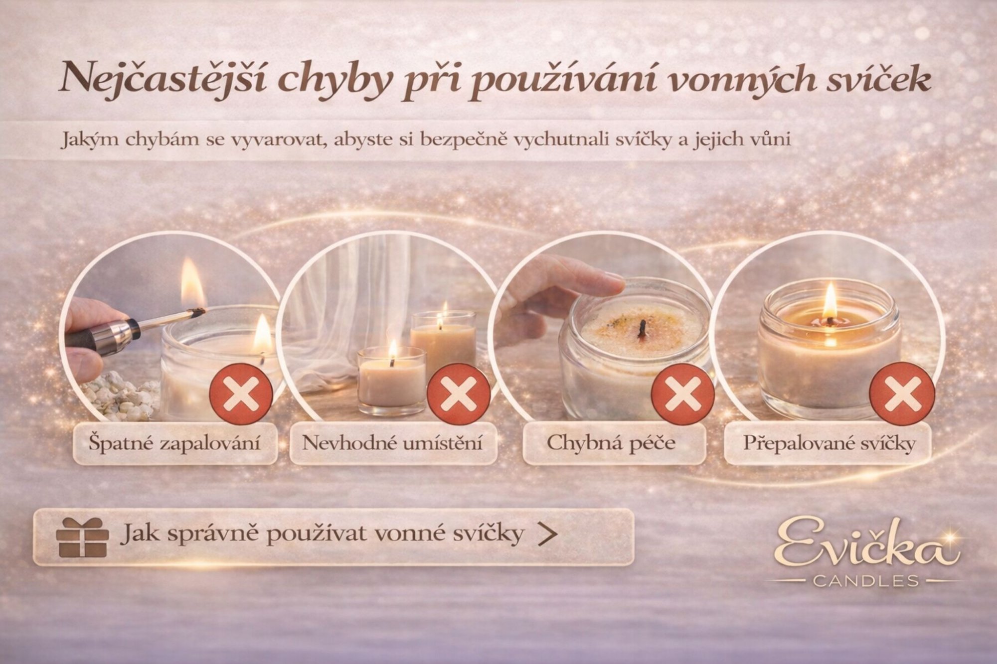 Nejčastější chyby při používání vonných svíček