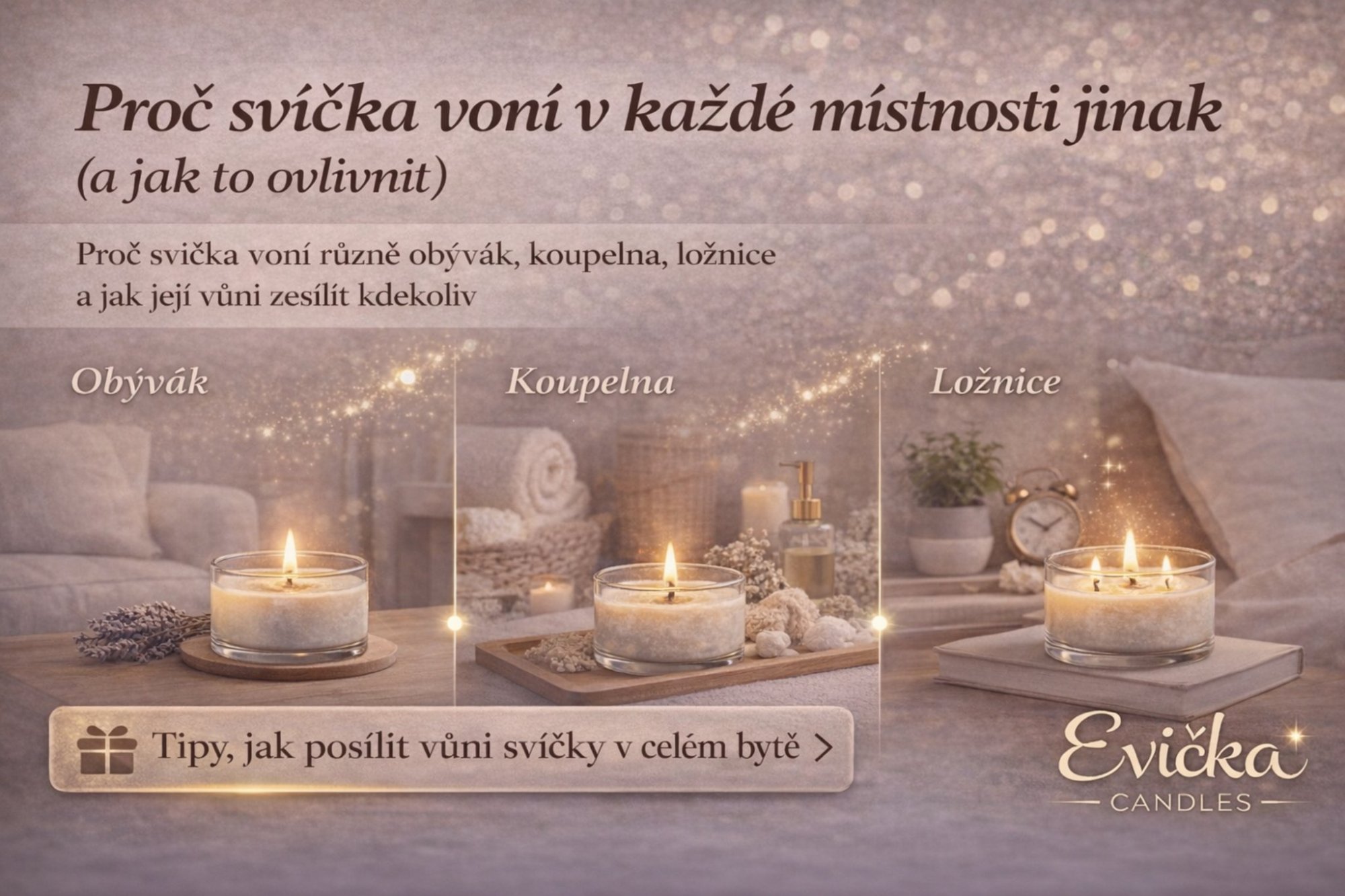 Proč svíčka voní v každé místnosti jinak (a jak to ovlivnit)