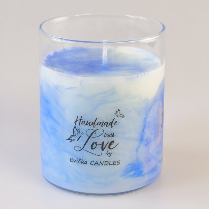 Mramorová svíčka Lesní plody 160g – ručně vyráběná