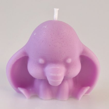 Svíčka slůně štěstí 50g – ručně vyráběná