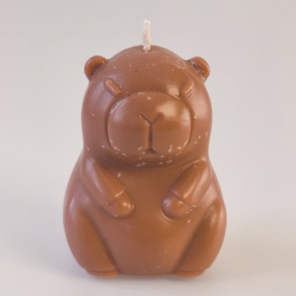 Kapybara figurální svíčka 130g – ručně vyráběná