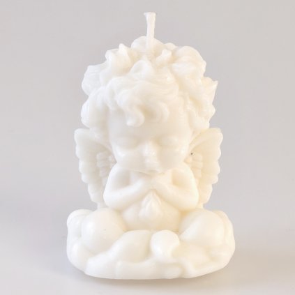 Andělíček modlící se svíčka 90 g – ručně vyráběná