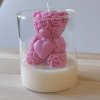 Medvídek z růží ve sklenici 110 g – ručně vyráběná