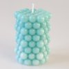 Designová svíčka Bubble v tyrkysové barvě 105g - ručně vyráběná