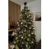 luxusní umělý vánoční stromek s full 3D jehličím 220 cm Reina ozdobený 5