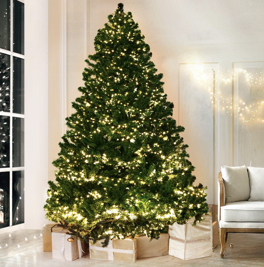 Koľko metrov svetielok potrebujeme na stromček?