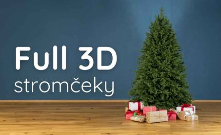 Full 3D vianočné stromčeky