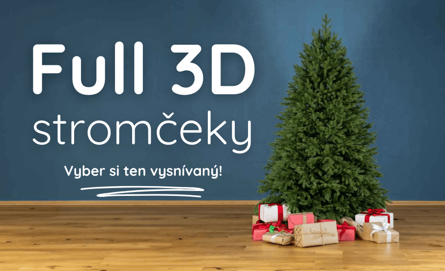 Full 3D vianočné stromčeky