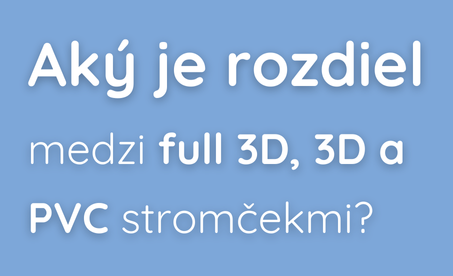 Aký je rozdiel medzi full 3D, 3D  a PVC storomčekom