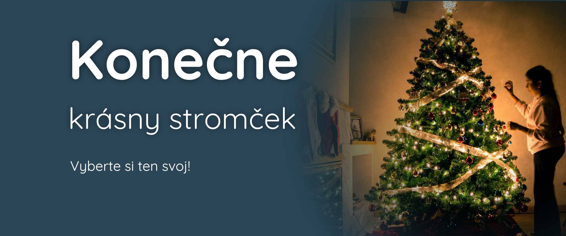predaj umelých vianočných stromčekov