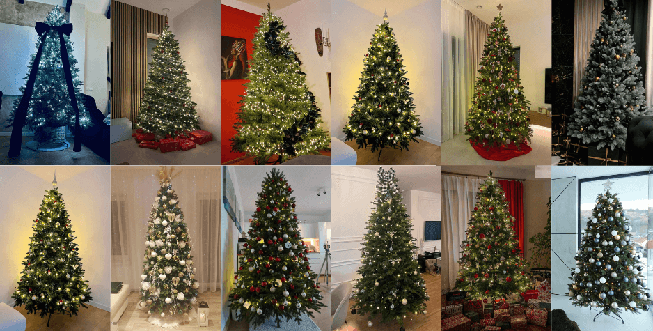 ozdobené umelé stormčeky od zákazníkov