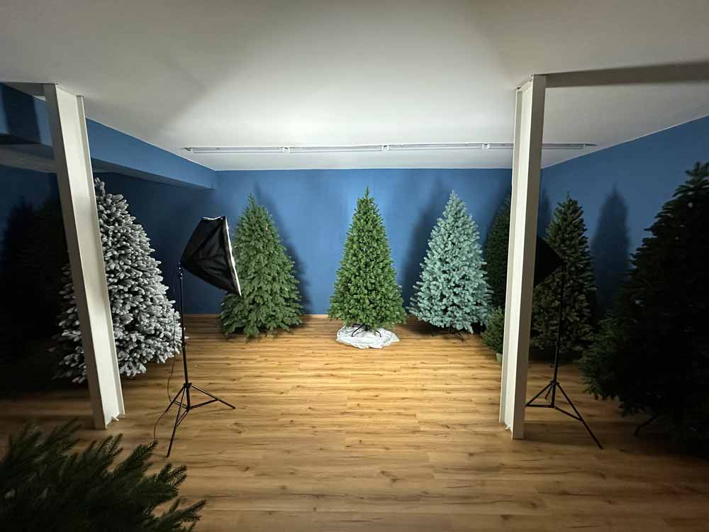 Evigrin showroom — fotenie stromčekov