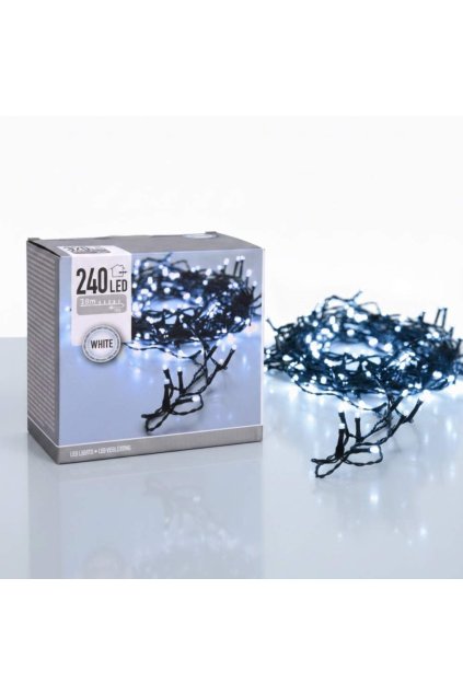 Vianočné osvetlenie 240 LED - 18m, biela